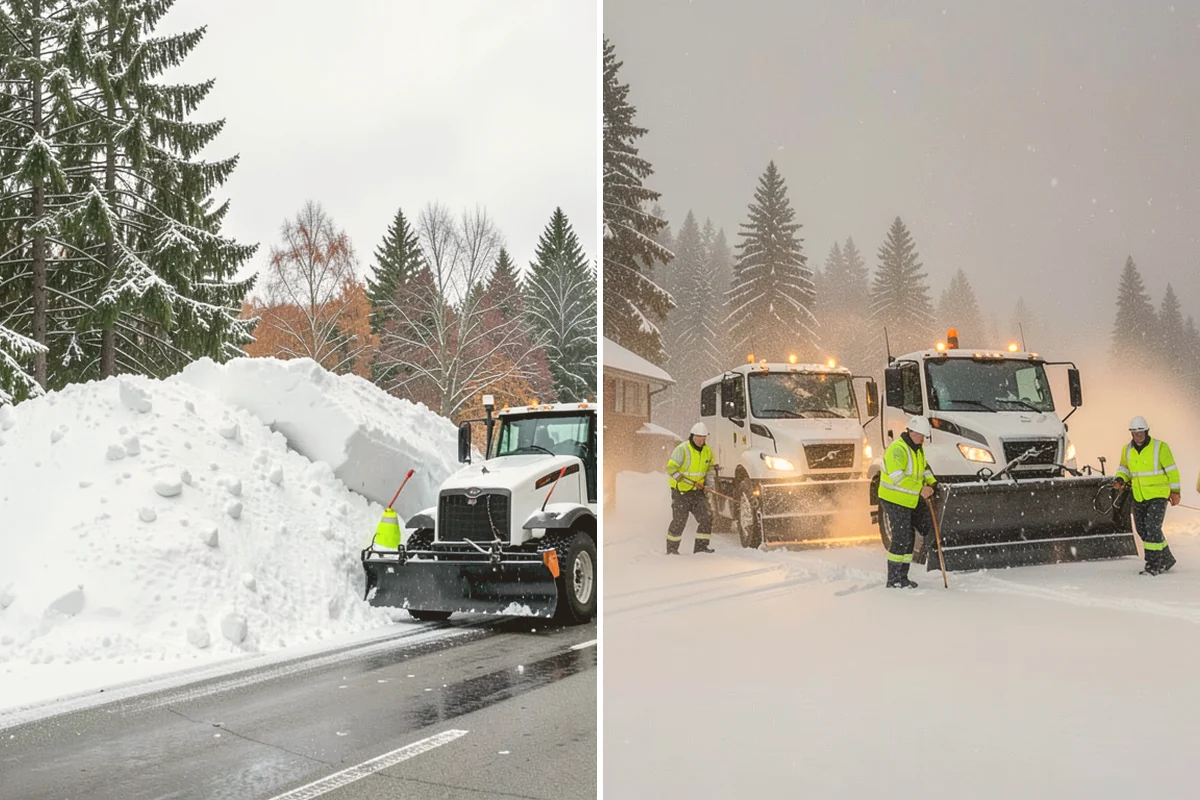 Government Building Snow Removal in Lynnwood, Snohomish County, WA - Identify ADA routes, public entrances, and civic parking