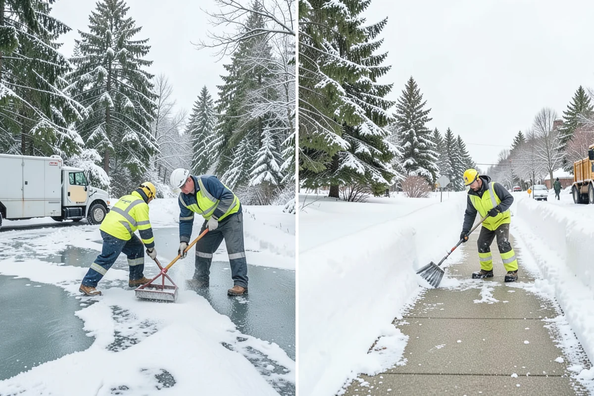 Government Building Snow Removal in Marysville, Snohomish County, WA - Identify ADA routes, public entrances, and civic parking