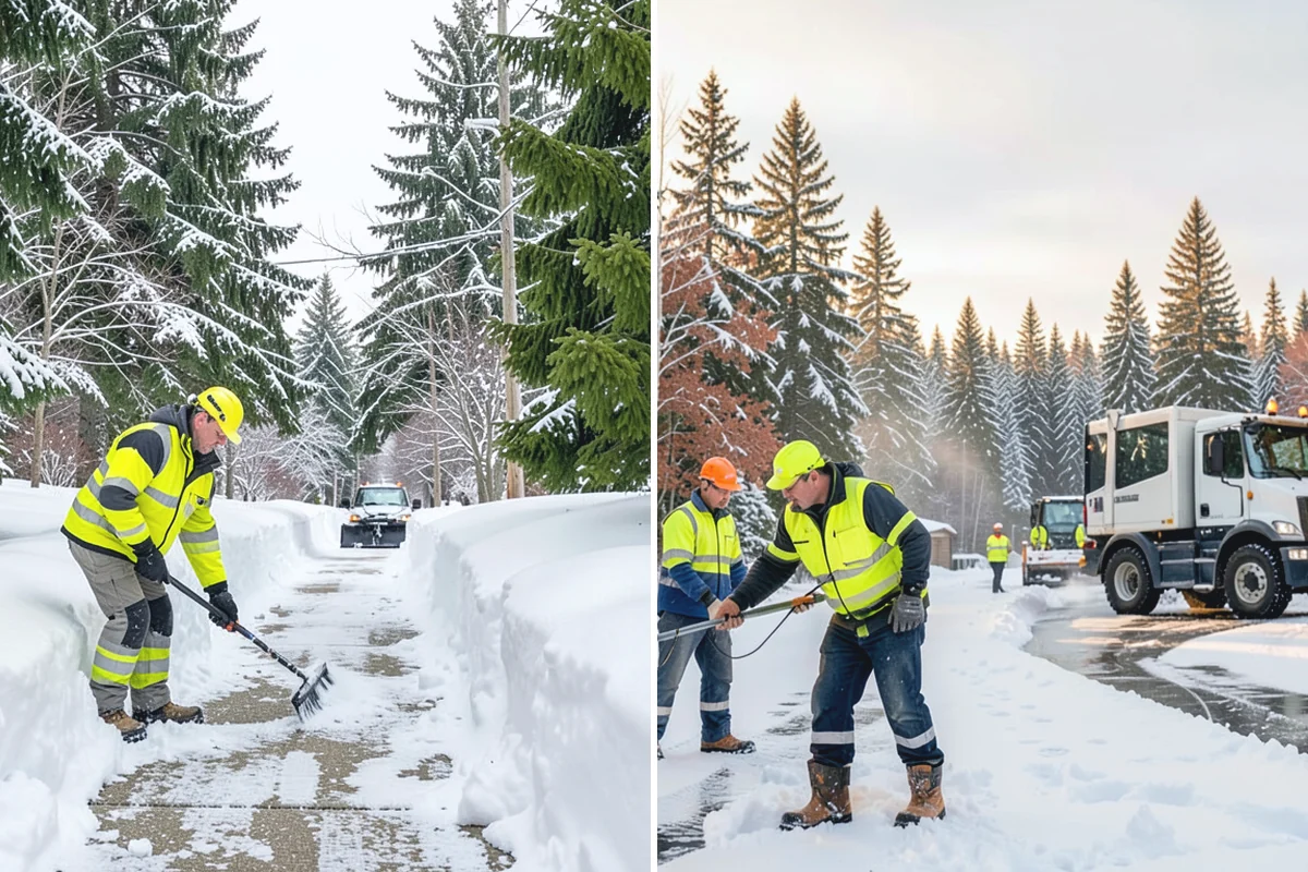 Government Building Snow Removal in Medina, King County, WA - Identify ADA routes, public entrances, and civic parking