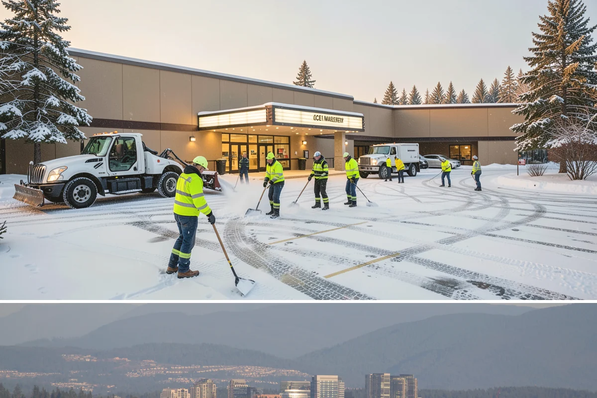 Government Building Snow Removal in Medina, King County, WA - Civic buildings need coverage November through February whenever lowland snow disrupts public access.