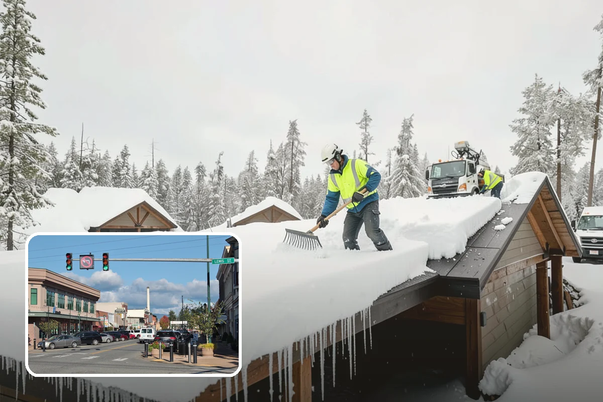 Government Building Snow Removal in Monroe, Snohomish County, WA - ADA entrances and accessible routes cleared to standard