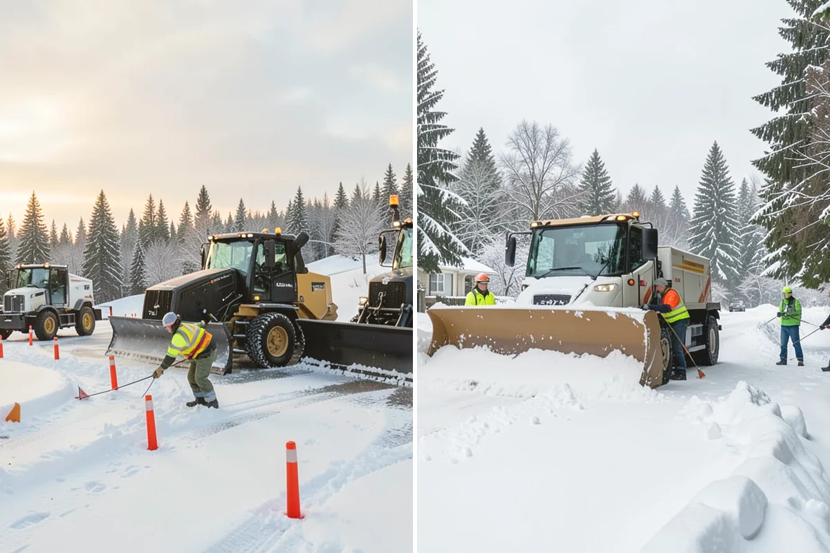 Government Building Snow Removal in Monroe, Snohomish County, WA - Identify ADA routes, public entrances, and civic parking