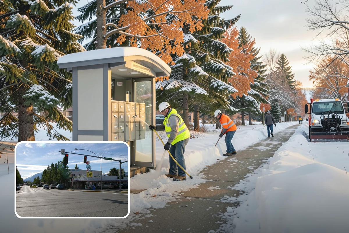 Government Building Snow Removal in North Bend, King County, WA - ADA entrances and accessible routes cleared to standard