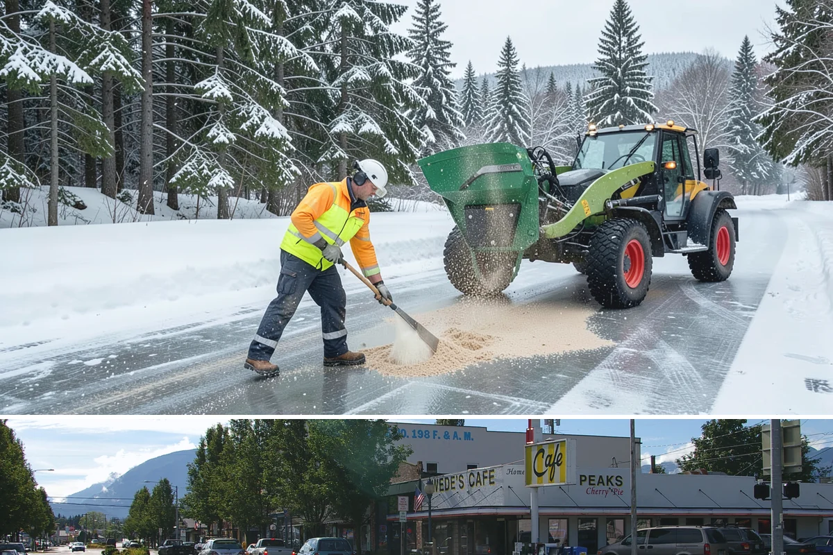 Government Building Snow Removal in North Bend, King County, WA - Civic buildings need coverage November through February whenever lowland snow disrupts public access.