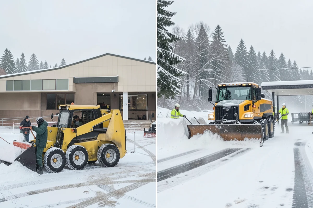 Government Building Snow Removal in Renton, King County, WA - Identify ADA routes, public entrances, and civic parking