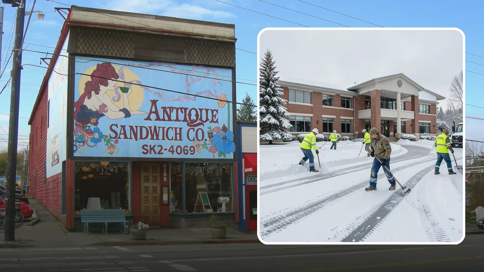 Government Building Snow Removal in Ruston, Pierce County, WA - Public buildings must stay open and accessible, so we keep civic entrances, ADA routes, and public parking clear to code.