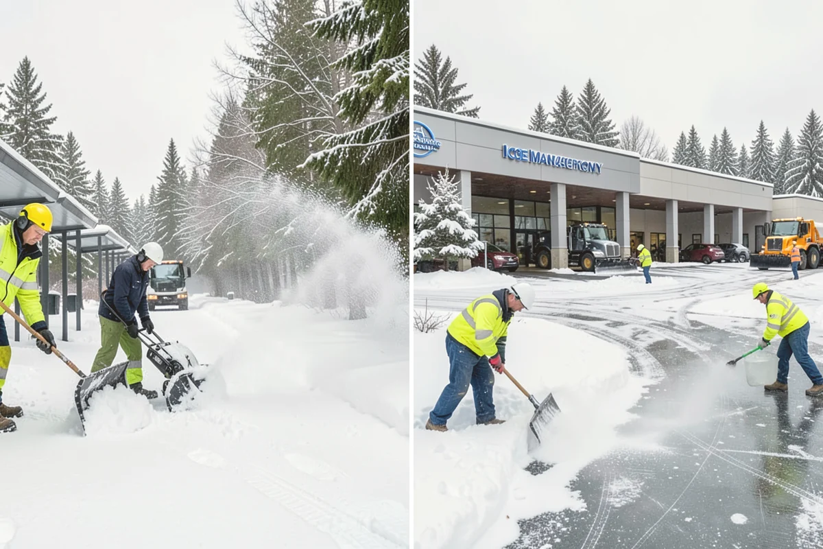 Government Building Snow Removal in Sammamish, King County, WA - Identify ADA routes, public entrances, and civic parking