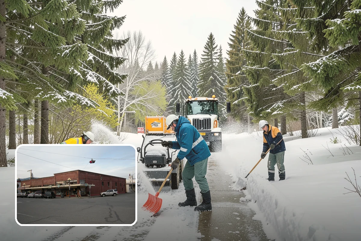 Government Building Snow Removal in Sedro-Woolley, Skagit County, WA - ADA entrances and accessible routes cleared to standard