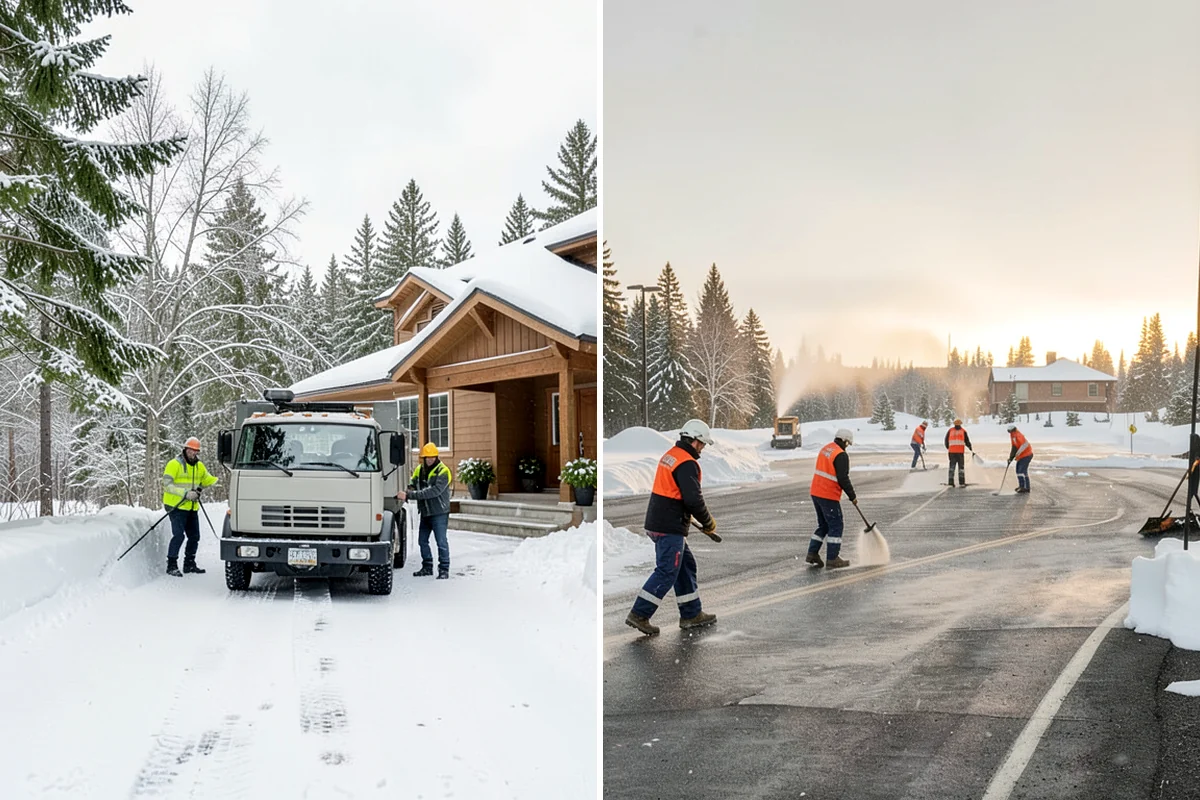 Government Building Snow Removal in Shoreline, King County, WA - Identify ADA routes, public entrances, and civic parking