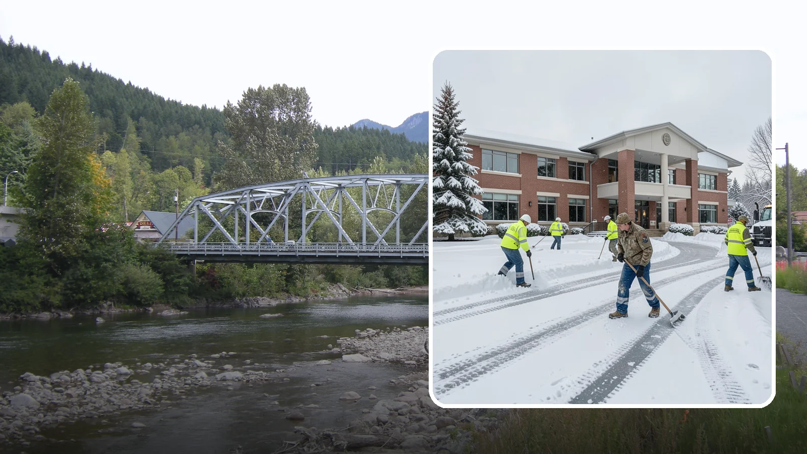 Government Building Snow Removal in Skykomish, King County, WA - Public buildings must stay open and accessible, so we keep civic entrances, ADA routes, and public parking clear to code.