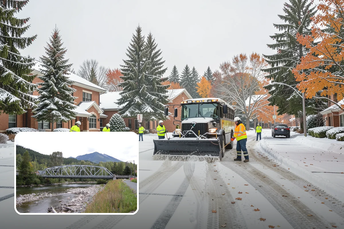 Government Building Snow Removal in Skykomish, King County, WA - ADA entrances and accessible routes cleared to standard