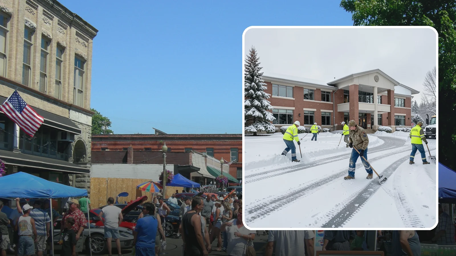 Government Building Snow Removal in Snohomish, Snohomish County, WA - Public buildings must stay open and accessible, so we keep civic entrances, ADA routes, and public parking clear to code.