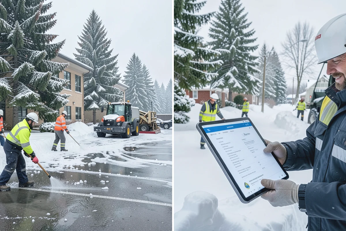 Government Building Snow Removal in South Prairie, Pierce County, WA - Identify ADA routes, public entrances, and civic parking
