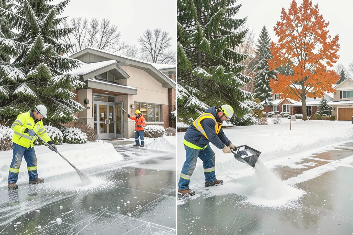 Government Building Snow Removal in Stanwood, Snohomish County, WA - Identify ADA routes, public entrances, and civic parking