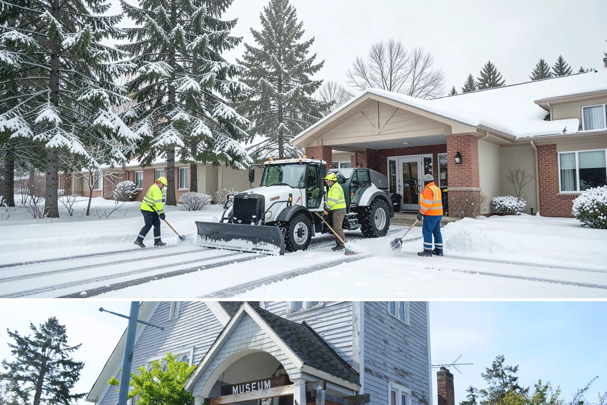 Government Building Snow Removal in Steilacoom, Pierce County, WA - Civic buildings need coverage November through February whenever lowland snow disrupts public access.