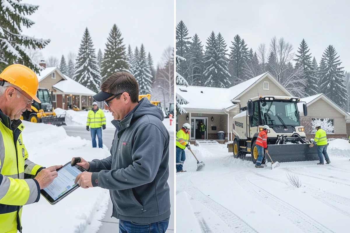 Government Building Snow Removal in Sumner, Pierce County, WA - Identify ADA routes, public entrances, and civic parking