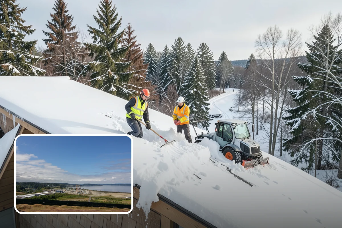 Government Building Snow Removal in University Place, Pierce County, WA - ADA entrances and accessible routes cleared to standard