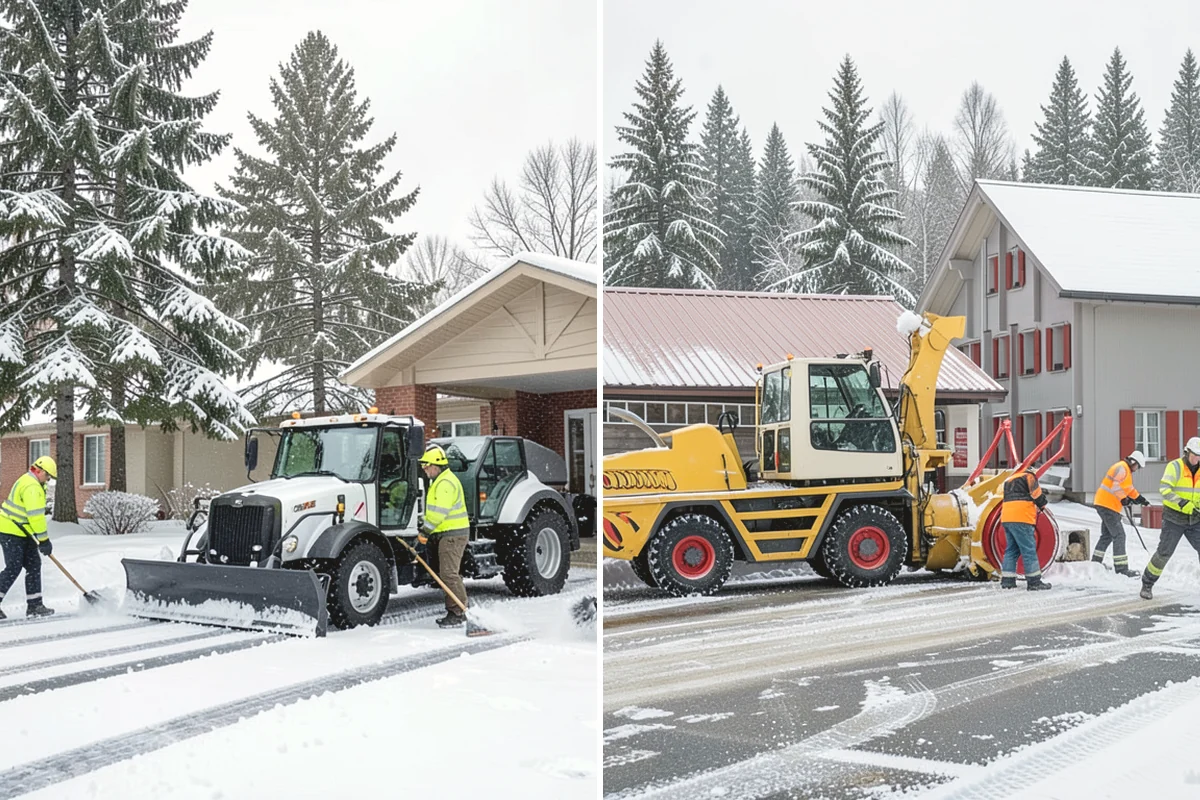 Government Building Snow Removal in University Place, Pierce County, WA - Identify ADA routes, public entrances, and civic parking