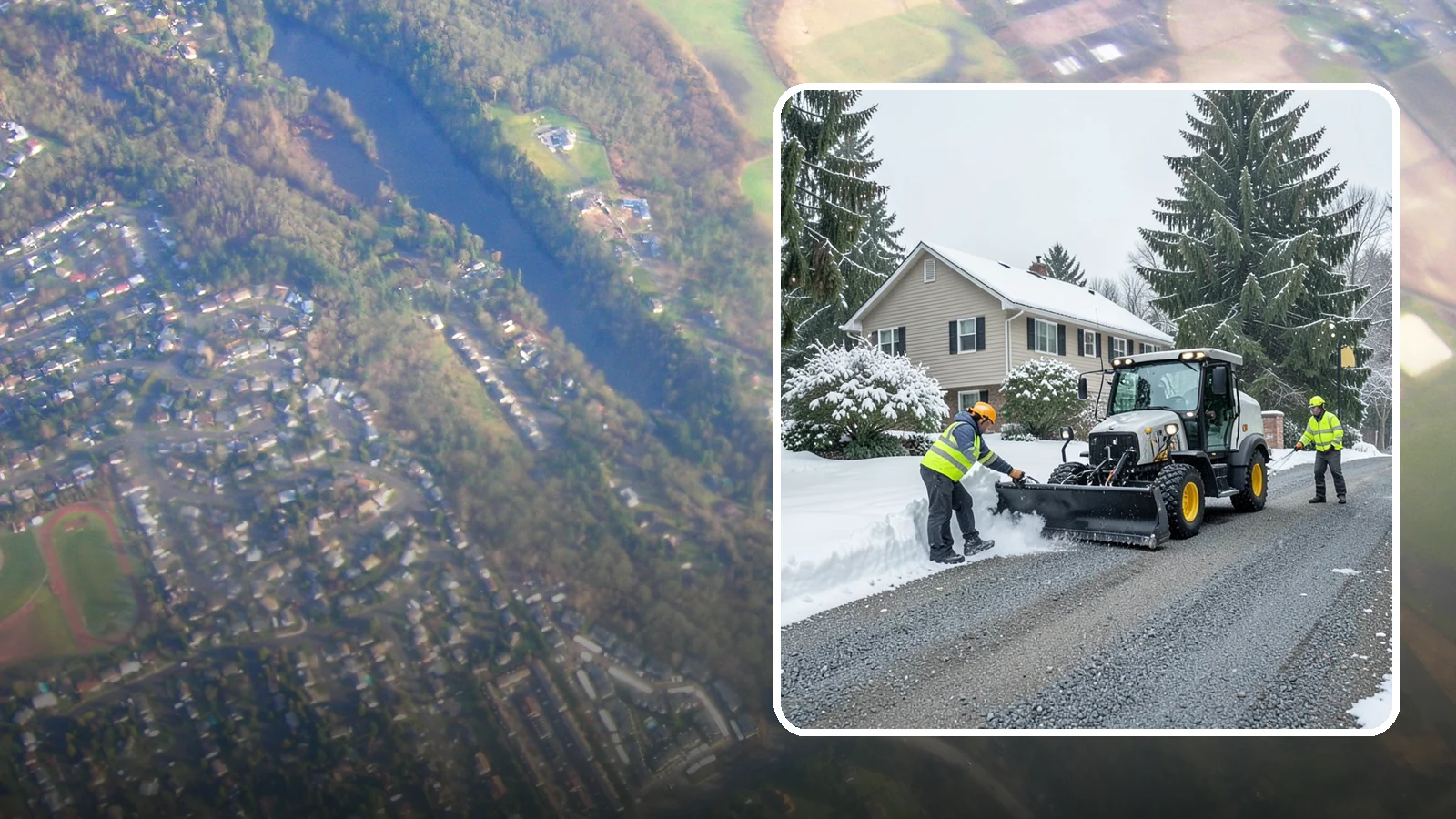 Gravel Driveway Snow Removal in Algona, King County, WA - We clear gravel driveways carefully to remove snow without scattering your loose surface.