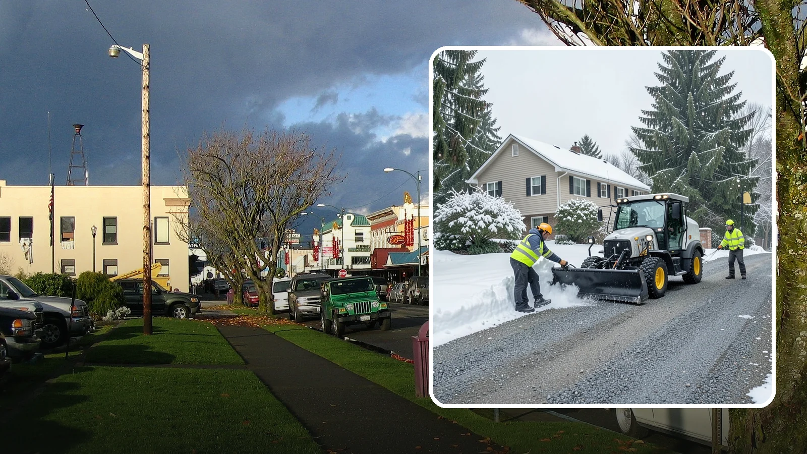 Gravel Driveway Snow Removal in Arlington, Snohomish County, WA - We clear gravel driveways carefully to remove snow without scattering your loose surface.