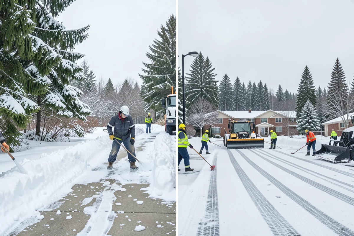 Gravel Driveway Snow Removal in Auburn, King County, WA - We set plow shoes to ride above the gravel