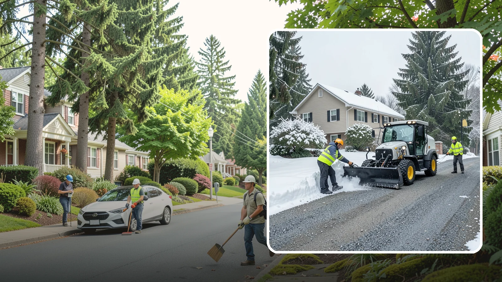 Gravel Driveway Snow Removal in Beaux Arts Village, King County, WA - We clear gravel driveways carefully to remove snow without scattering your loose surface.