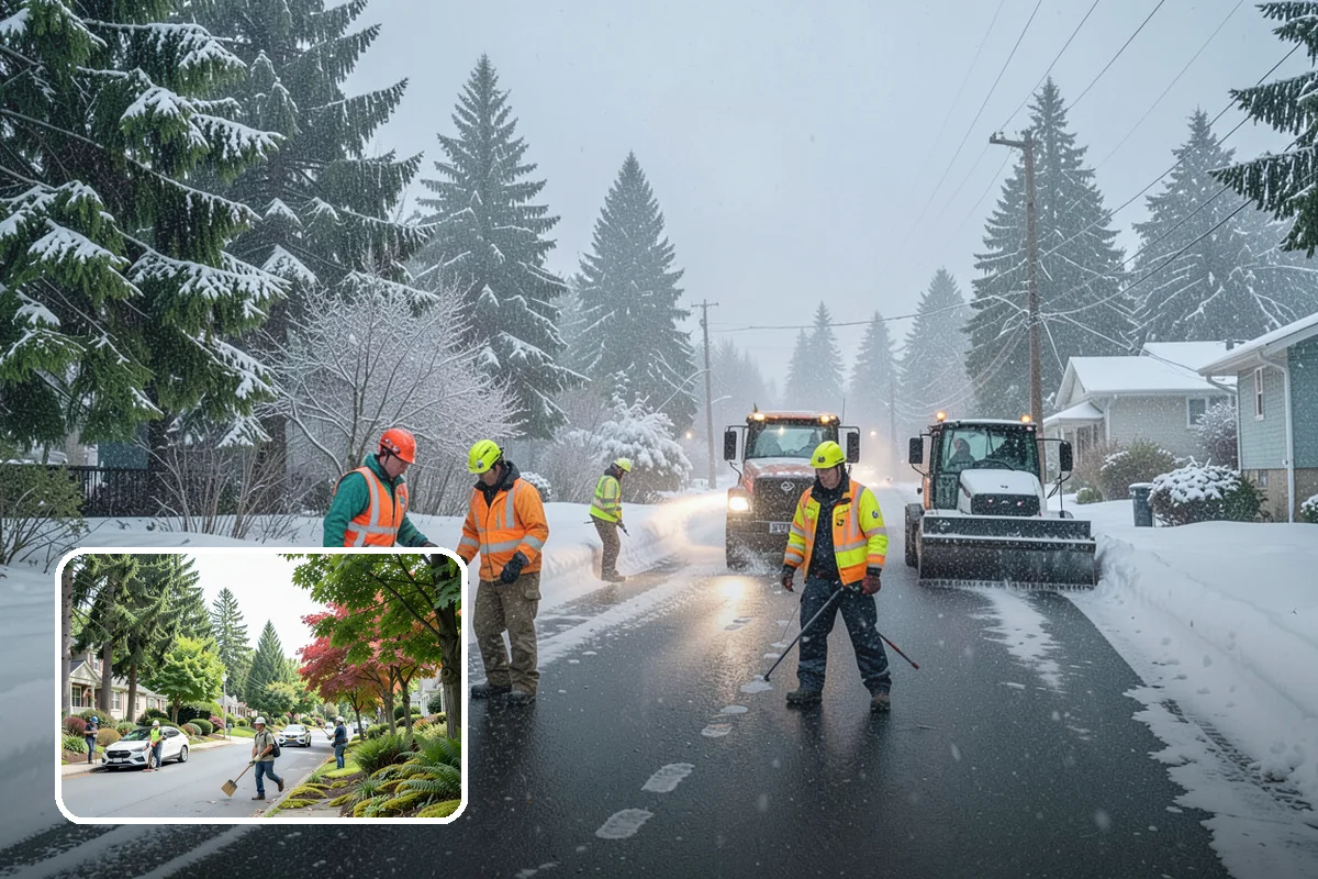Gravel Driveway Snow Removal in Beaux Arts Village, King County, WA - Removes snow without scattering gravel