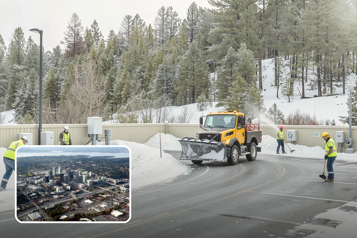 Gravel Driveway Snow Removal in Bellevue, King County, WA - Removes snow without scattering gravel