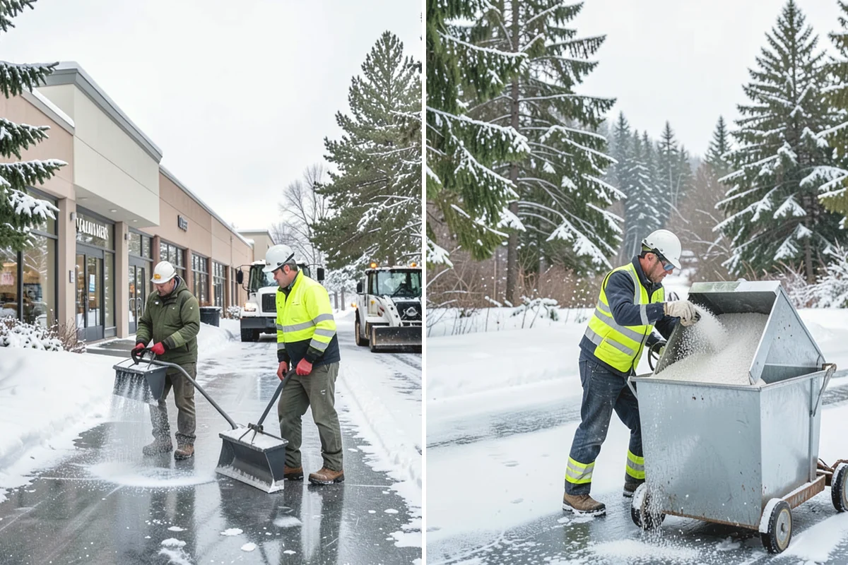 Gravel Driveway Snow Removal in Black Diamond, King County, WA - We set plow shoes to ride above the gravel