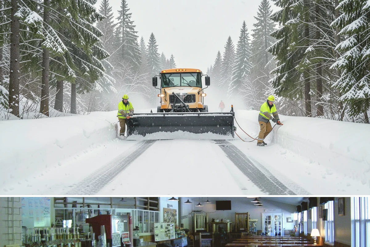 Gravel Driveway Snow Removal in Black Diamond, King County, WA - Gravel driveway clearing runs through the rural snow window from late fall into spring.