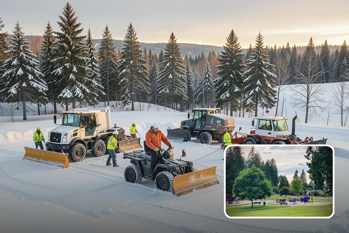 Gravel Driveway Snow Removal in Bonney Lake, Pierce County, WA - Removes snow without scattering gravel
