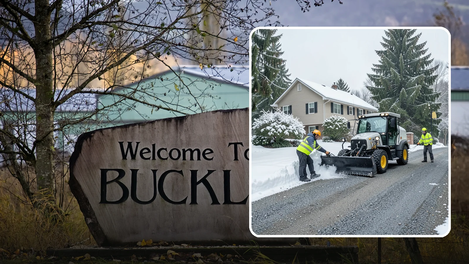 Gravel Driveway Snow Removal in Buckley, Pierce County, WA - We clear gravel driveways carefully to remove snow without scattering your loose surface.