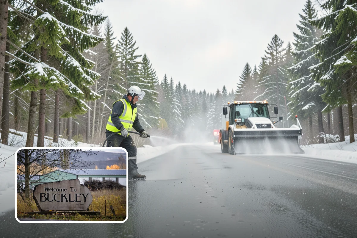 Gravel Driveway Snow Removal in Buckley, Pierce County, WA - Removes snow without scattering gravel