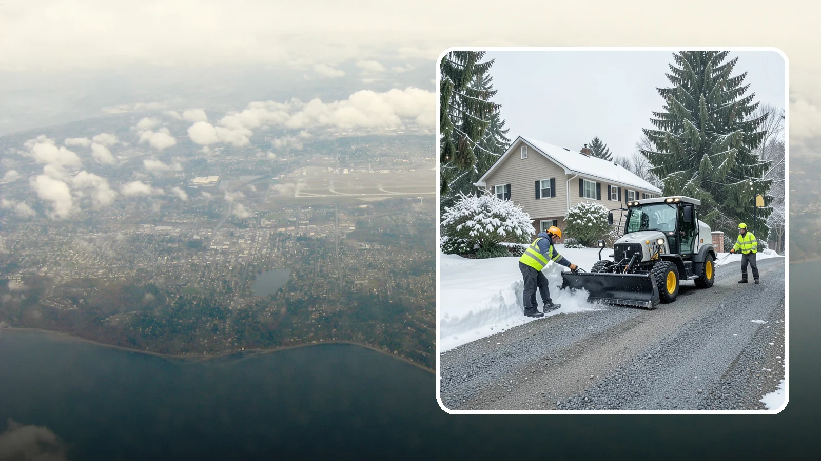 Gravel Driveway Snow Removal in Burien, King County, WA - We clear gravel driveways carefully to remove snow without scattering your loose surface.
