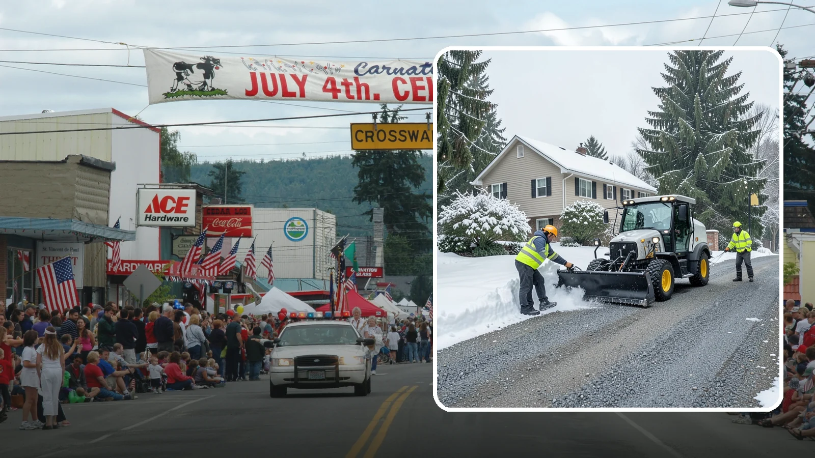 Gravel Driveway Snow Removal in Carnation, King County, WA - We clear gravel driveways carefully to remove snow without scattering your loose surface.