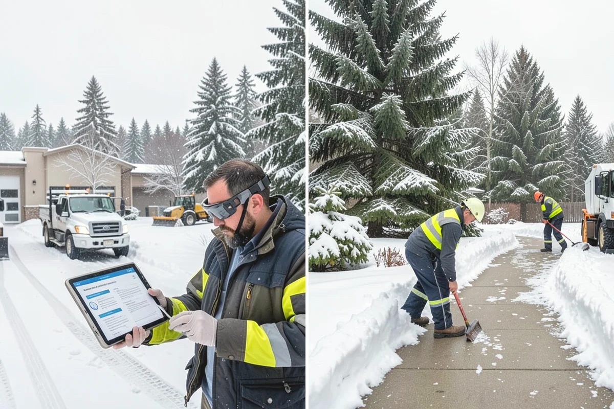 Gravel Driveway Snow Removal in Carnation, King County, WA - We set plow shoes to ride above the gravel