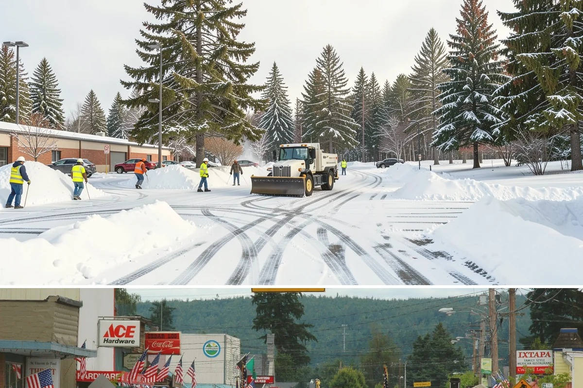 Gravel Driveway Snow Removal in Carnation, King County, WA - Gravel driveway clearing runs through the rural snow window from late fall into spring.