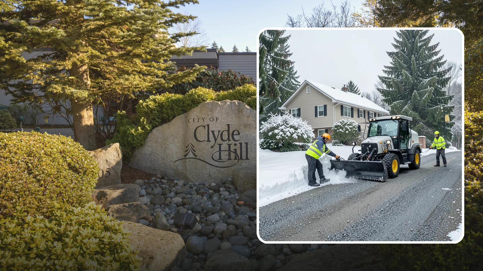 Gravel Driveway Snow Removal in Clyde Hill, King County, WA - We clear gravel driveways carefully to remove snow without scattering your loose surface.