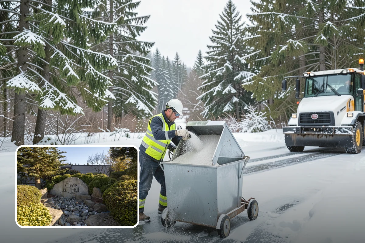 Gravel Driveway Snow Removal in Clyde Hill, King County, WA - Removes snow without scattering gravel