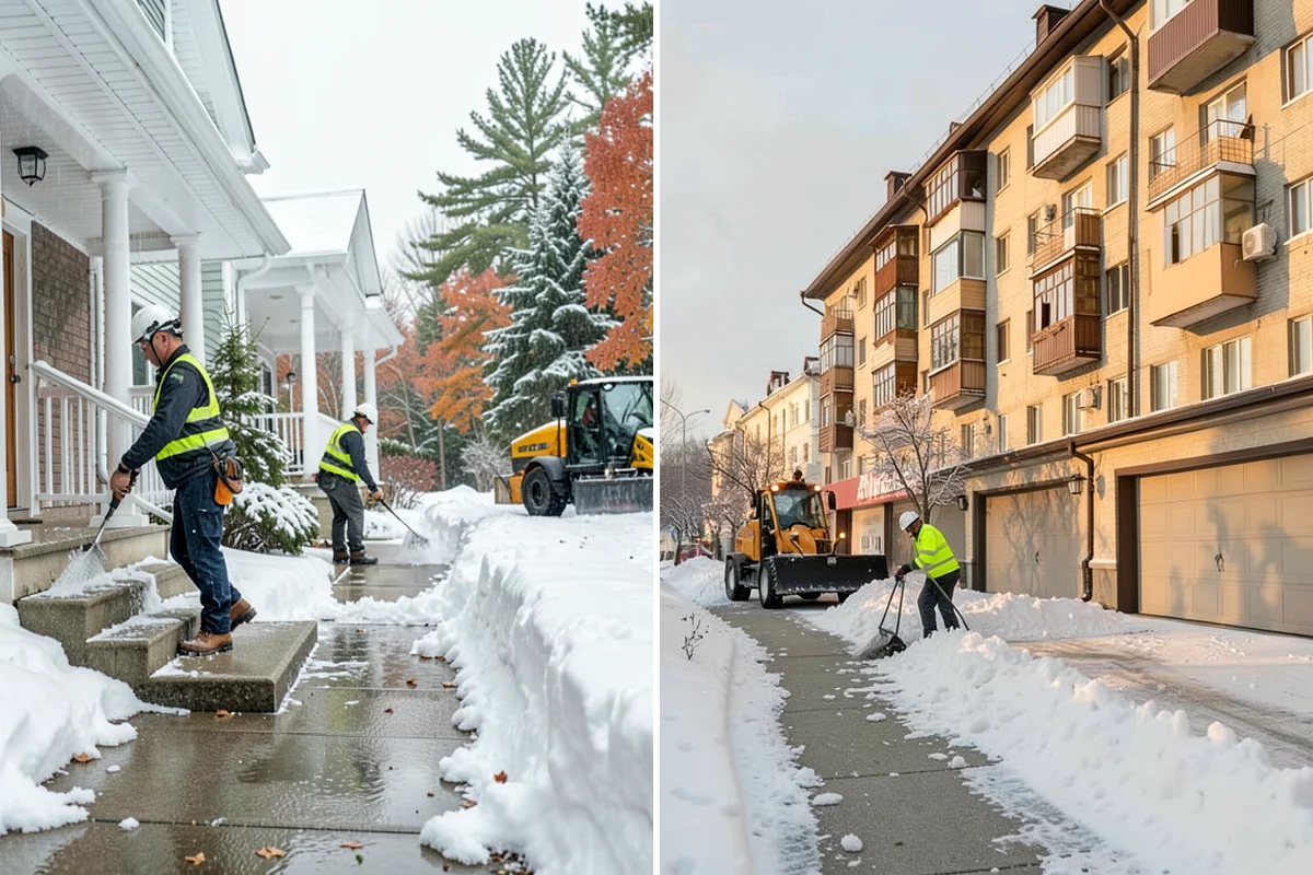 Gravel Driveway Snow Removal in Clyde Hill, King County, WA - We set plow shoes to ride above the gravel
