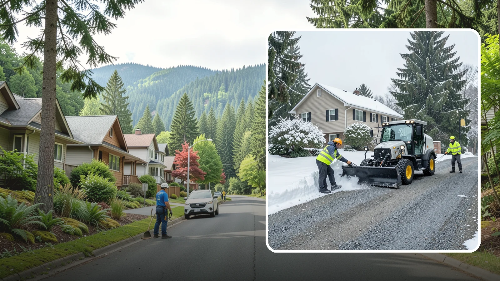 Gravel Driveway Snow Removal in Darrington, Snohomish County, WA - We clear gravel driveways carefully to remove snow without scattering your loose surface.