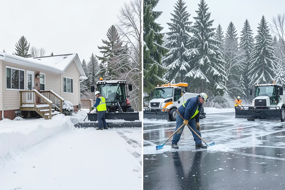 Gravel Driveway Snow Removal in Darrington, Snohomish County, WA - We set plow shoes to ride above the gravel