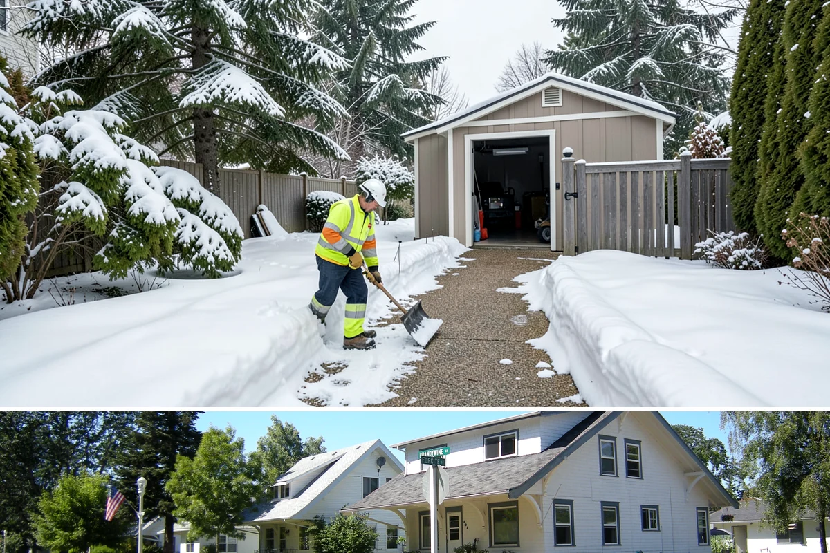 Gravel Driveway Snow Removal in DuPont, Pierce County, WA - Gravel driveway clearing runs through the rural snow window from late fall into spring.
