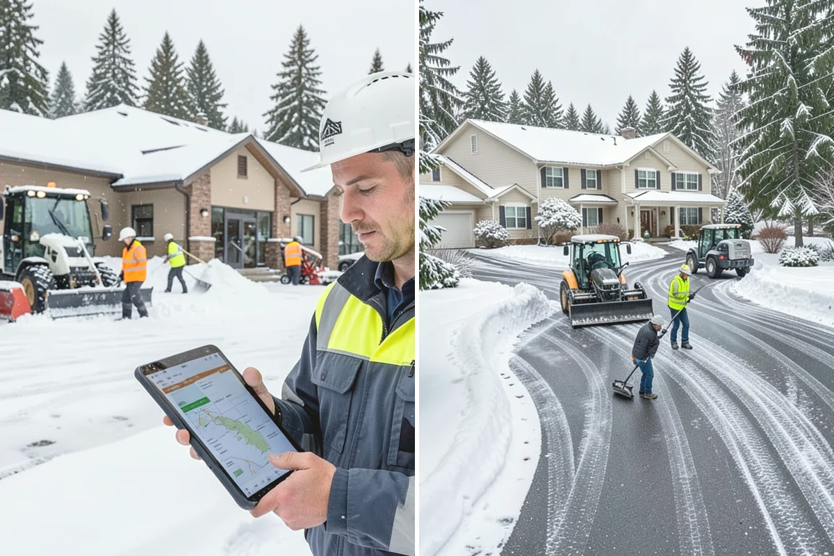 Gravel Driveway Snow Removal in Edgewood, Pierce County, WA - We set plow shoes to ride above the gravel