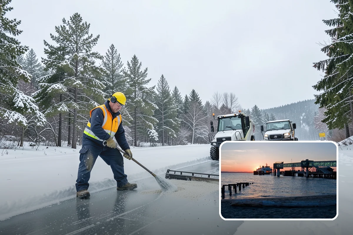 Gravel Driveway Snow Removal in Edmonds, Snohomish County, WA - Removes snow without scattering gravel
