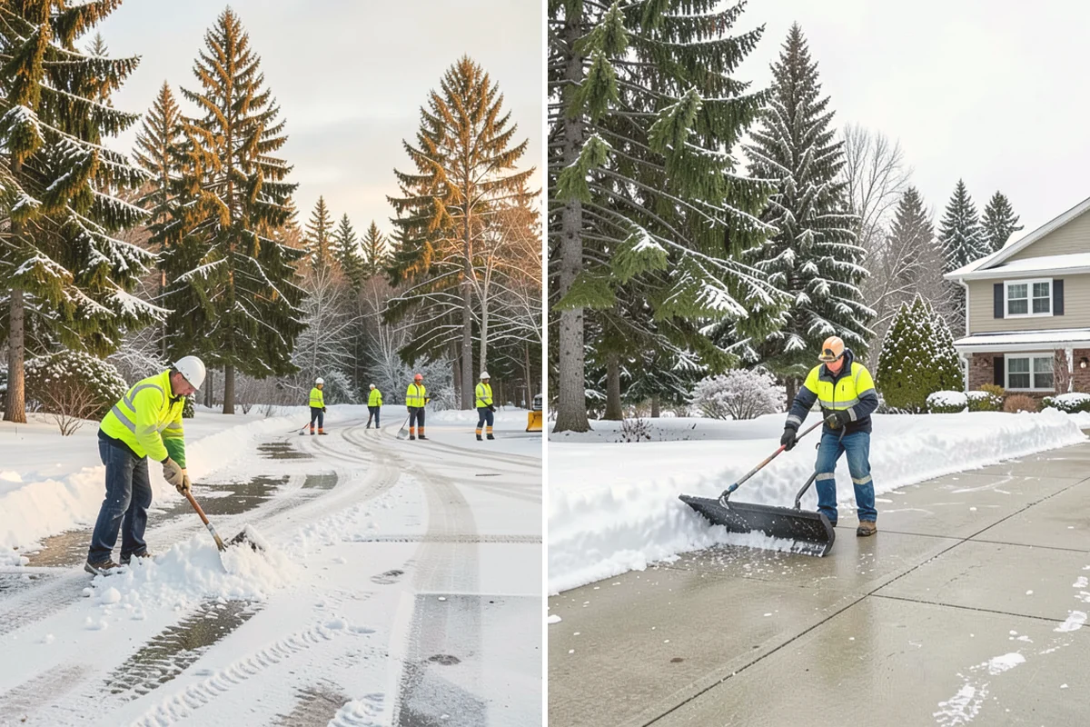 Gravel Driveway Snow Removal in Edmonds, Snohomish County, WA - We set plow shoes to ride above the gravel