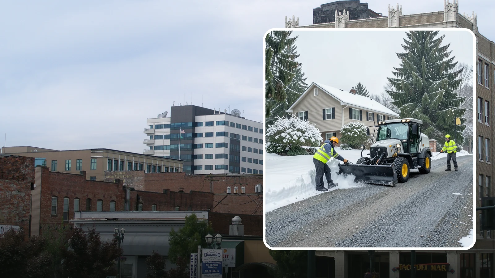 Gravel Driveway Snow Removal in Everett, Snohomish County, WA - We clear gravel driveways carefully to remove snow without scattering your loose surface.