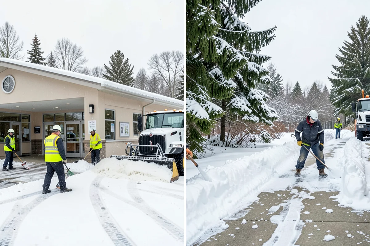 Gravel Driveway Snow Removal in Everett, Snohomish County, WA - We set plow shoes to ride above the gravel
