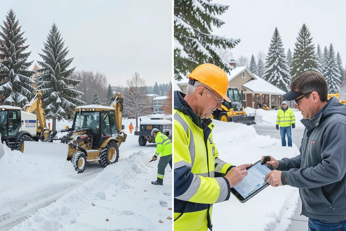 Gravel Driveway Snow Removal in Gold Bar, Snohomish County, WA - We set plow shoes to ride above the gravel