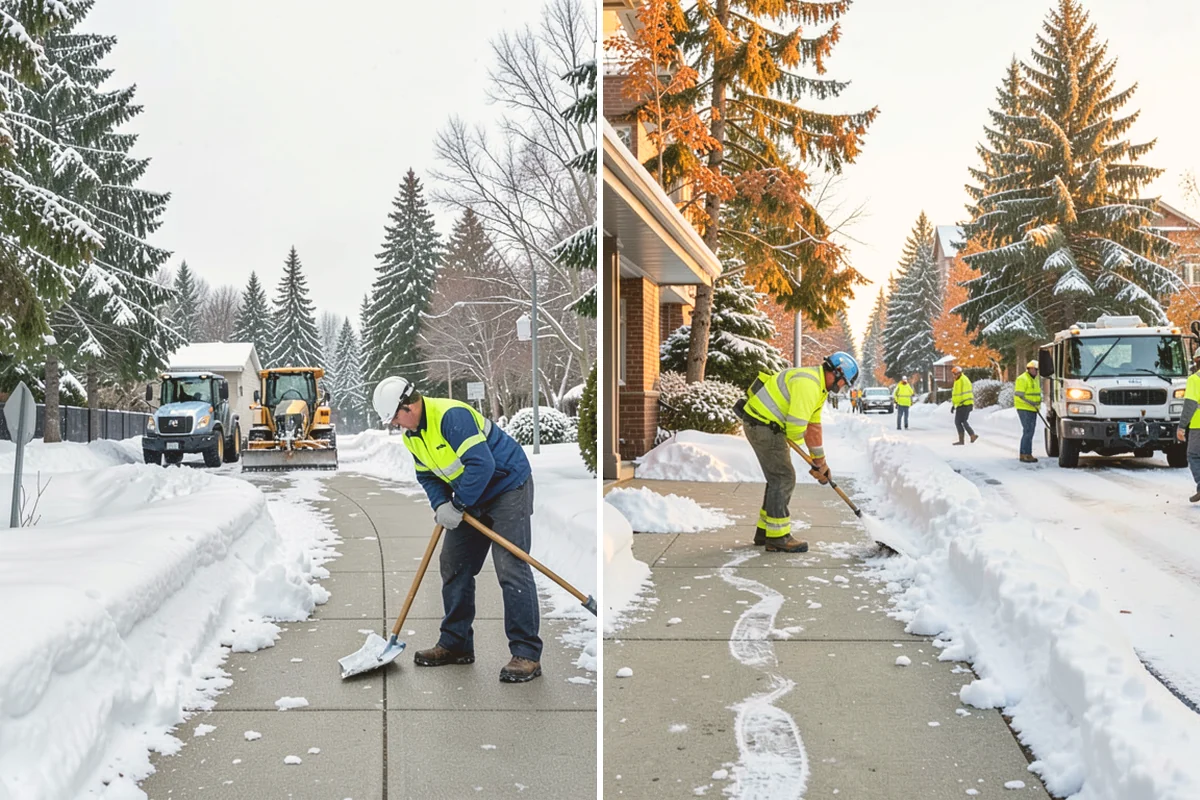 Gravel Driveway Snow Removal in Index, Snohomish County, WA - We set plow shoes to ride above the gravel
